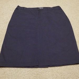 Christopher Banks Navy Khaki Skirt. 20W.
